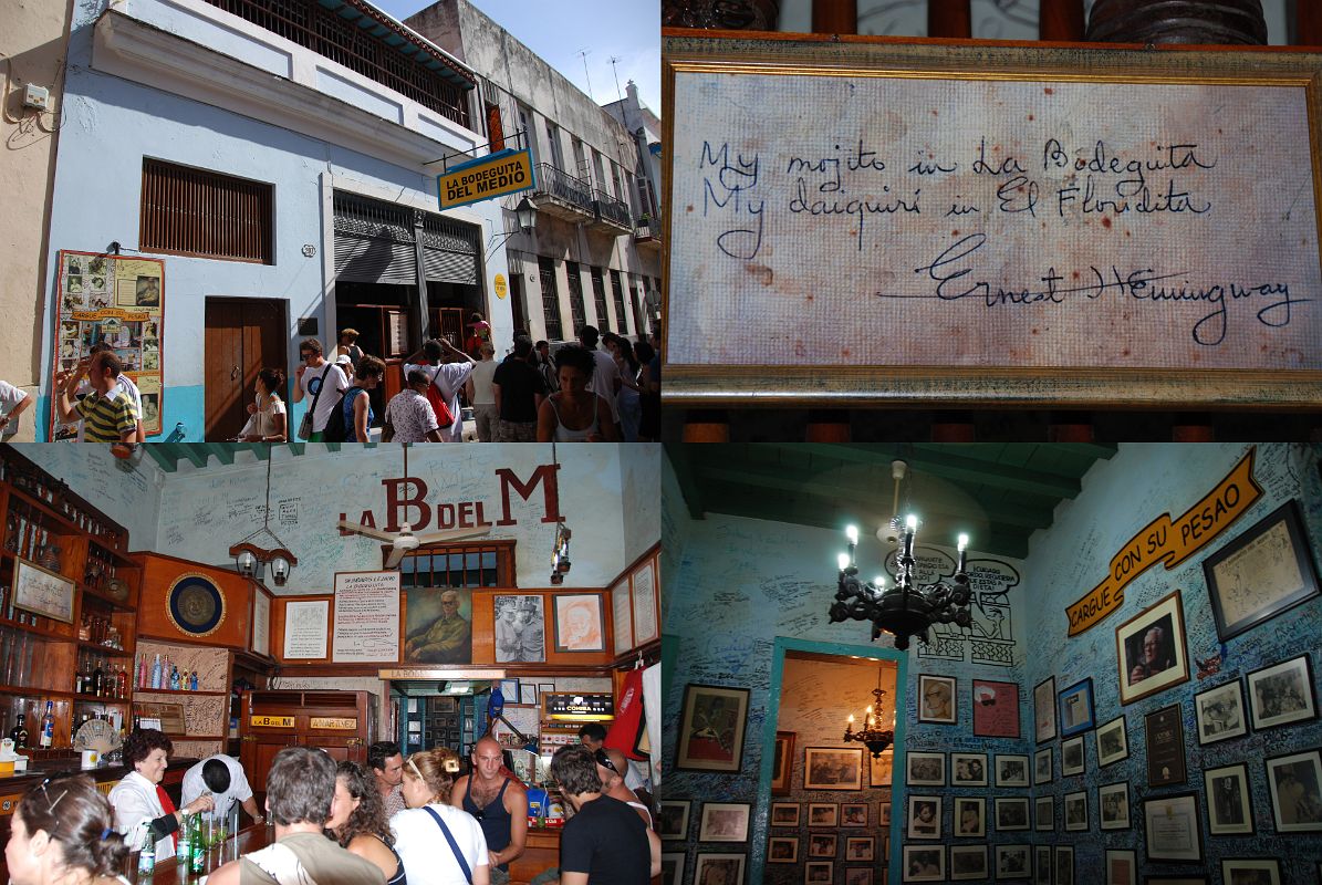 16 Cuba - Old Havana Vieja - Bodeguita del Medio - Ernest Hemmingway Drank Mojitos